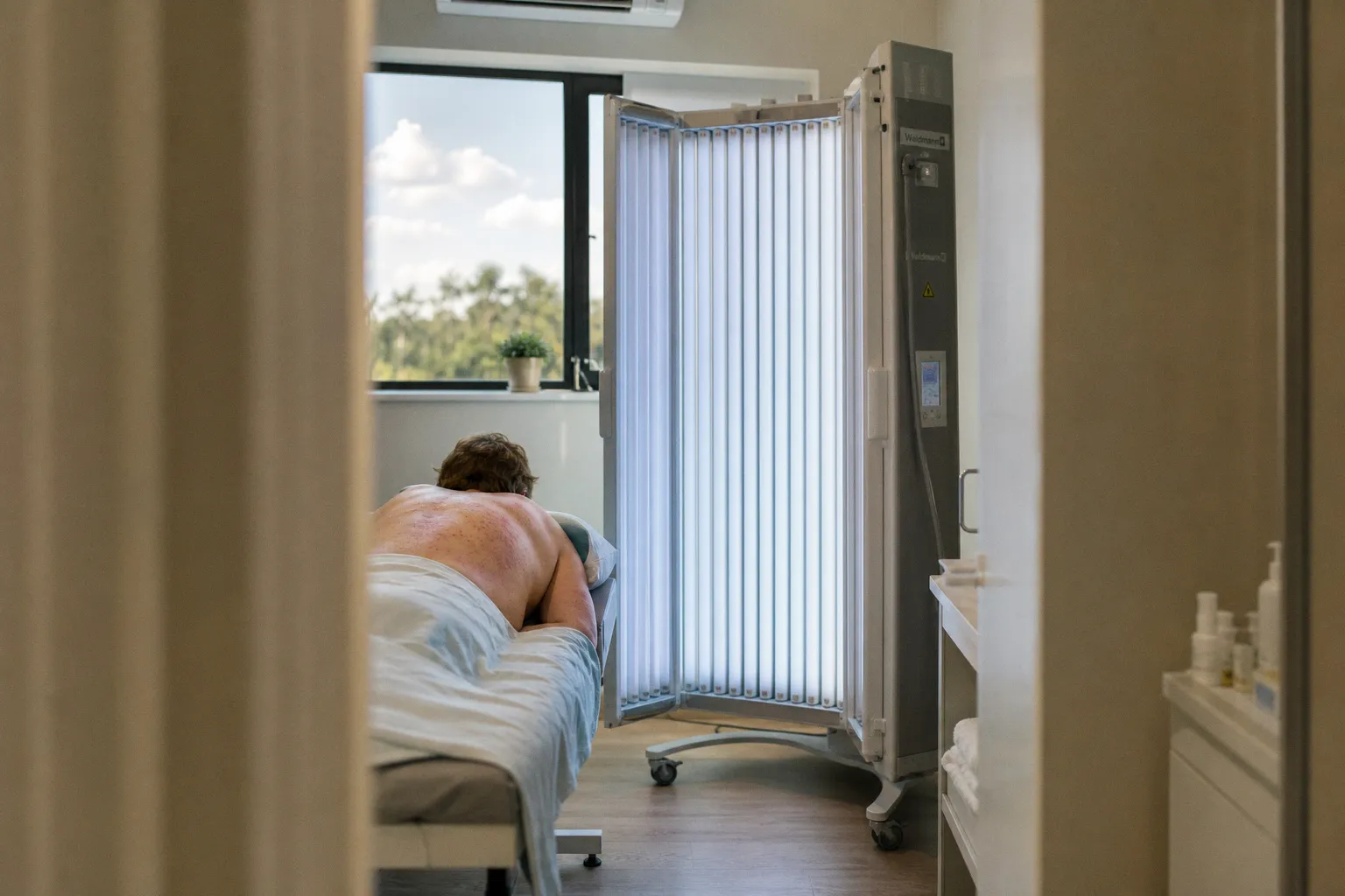 Schedule Skin Phototherapy by Circadian Clock for Efficacy